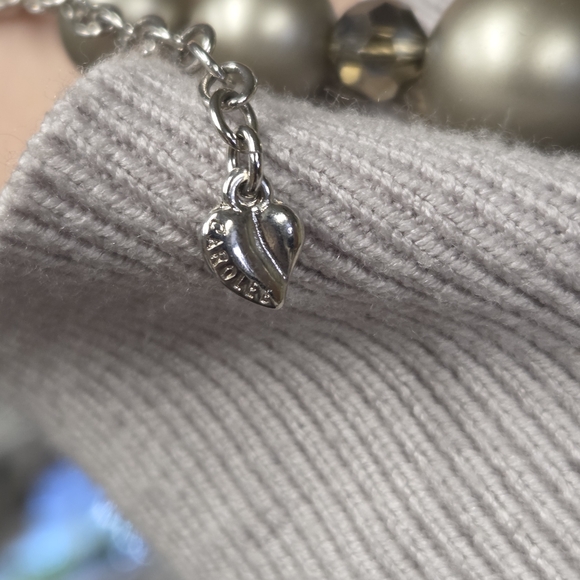 Carolee Warm Gray Beaded Necklace - Picture 5 of 5